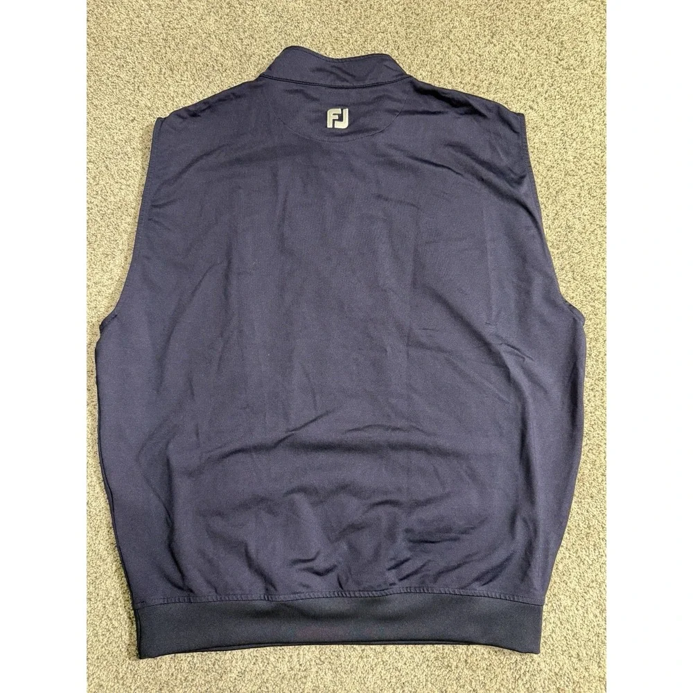 Footjoy‎ FJ 1/4 Zip Golf Vest Navy Blue Men's Size Large